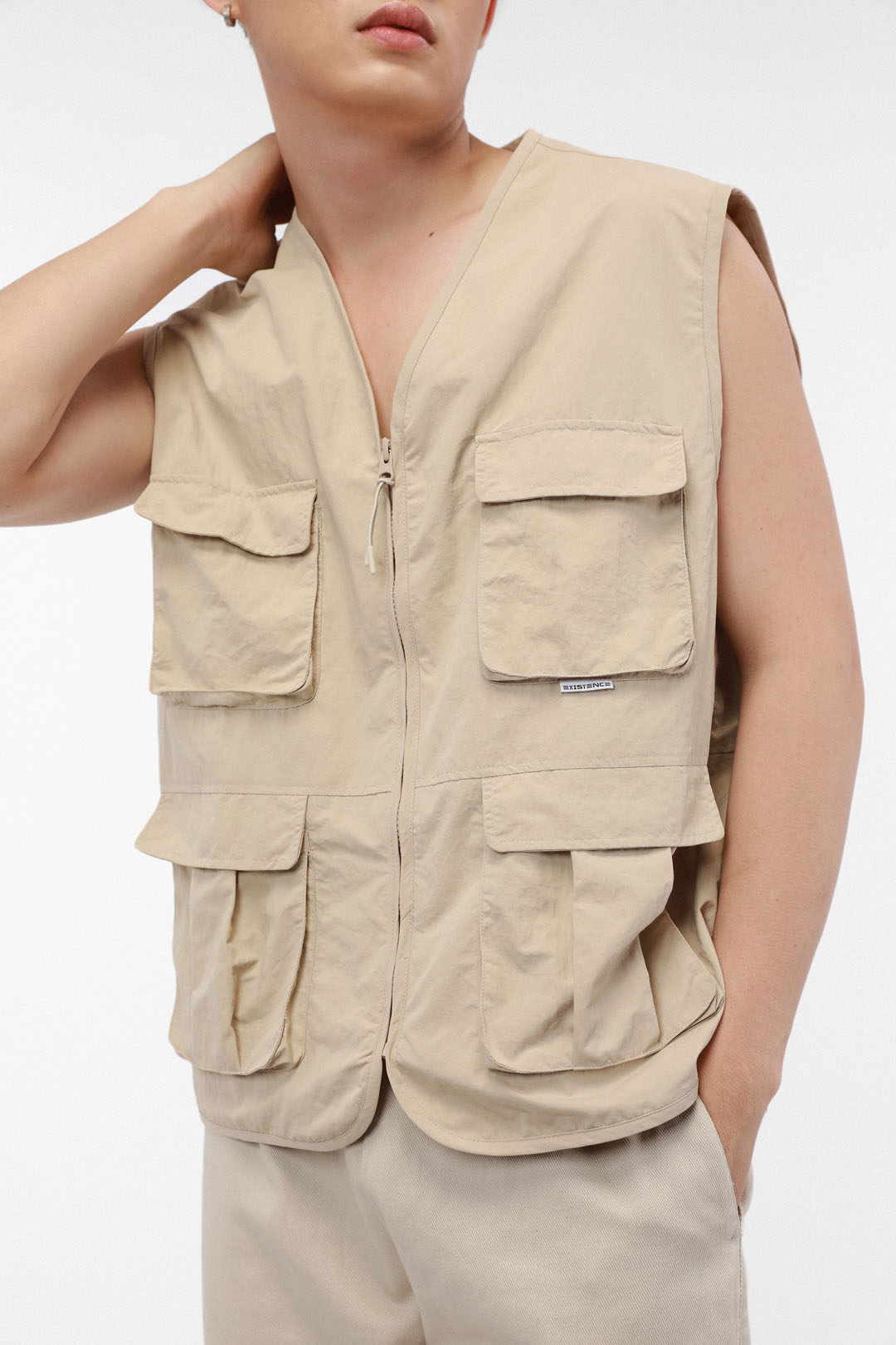 Nylon Vest With Cargo Pockets | ZANDO